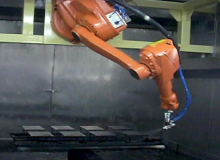 平板电脑背板机器人涂装生产线